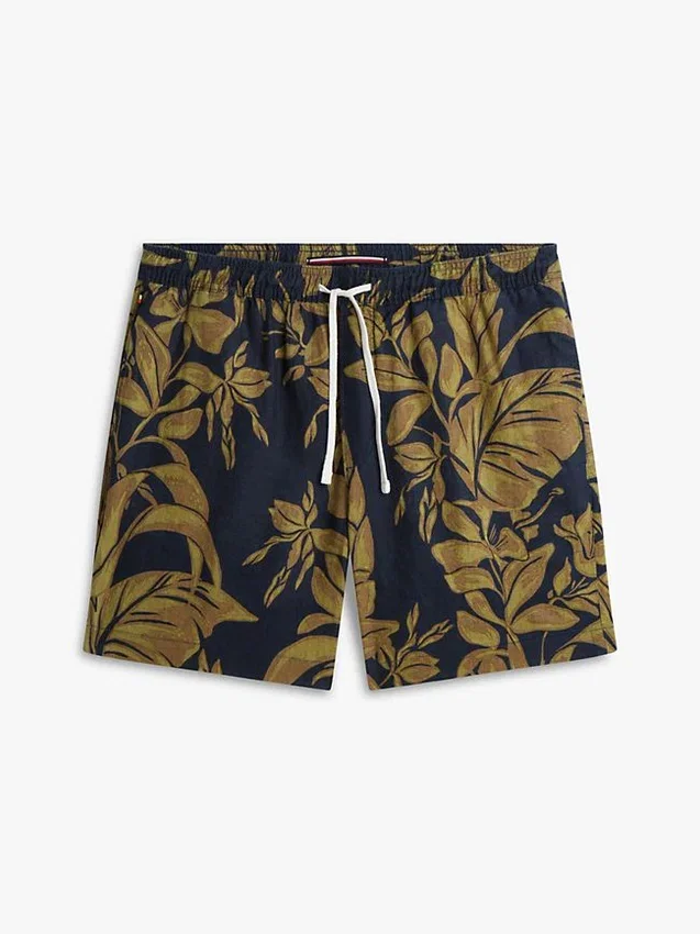 LinneShorts med tropiskt tryck LinneShorts med tropiskt tryck