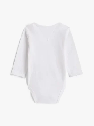 Långärmad body med monotyp-logotyp för Baby