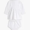 Långärmad stretchpoloklänning för Baby