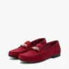 Loafers i mocka med kedjelänk Loafers i mocka med kedjelänk