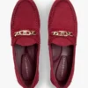Loafers i mocka med kedjelänk Loafers i mocka med kedjelänk