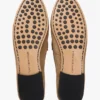 Loafers i mocka med kedjelänk