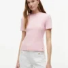 Lätt ribbstickad T-shirt Lätt ribbstickad T-shirt