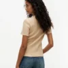Lätt ribbstickad T-shirt