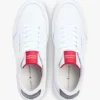 Lättviktig court-sneaker i lädermix