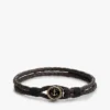 Marint flätat läderarmband Marint flätat läderarmband