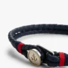 Marint flätat läderarmband