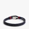 Marint flätat läderarmband