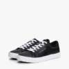 Metallic Logo Pebbled Court Sneaker