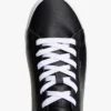 Metallic Logo Pebbled Court Sneaker