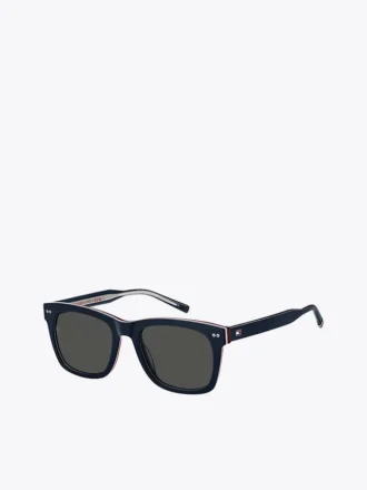Moderna rektangulära solglasögon i preppy stil