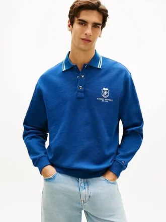 Monogram Crest Rugby Polo-tröja