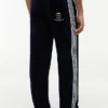 Monogram Crest Velour Track Byxor