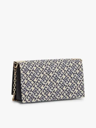Monogramlås Jacquardkedja Crossbody
