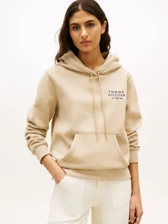 Monotype Logo Heathered Hoodie
