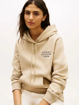 Monotype Logo Heathered Hoodie