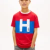 Nautical H-logotyp T-shirt i färgblock för barn Nautical H-logotyp T-shirt i färgblock för barn