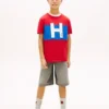 Nautical H-logotyp T-shirt i färgblock för barn Nautical H-logotyp T-shirt i färgblock för barn