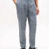 New York Label Glen Plaid Linen Byxor New York Label Glen Plaid Linen Byxor