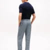 New York Label Glen Plaid Linen Byxor New York Label Glen Plaid Linen Byxor