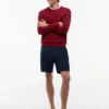 New York Label Plisserade chino-shorts i ull New York Label Plisserade chino-shorts i ull