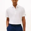 New York Label Polo i bomulls- och linneblandning New York Label Polo i bomulls- och linneblandning