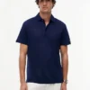 New York Label Polo i bomulls- och linneblandning New York Label Polo i bomulls- och linneblandning