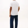 New York Label Polo i bomulls- och linneblandning New York Label Polo i bomulls- och linneblandning