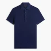 New York Label Polo i bomulls- och linneblandning New York Label Polo i bomulls- och linneblandning