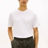 New York Label T-shirt i bomull och linne New York Label T-shirt i bomull och linne