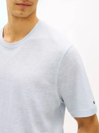 New York Label T-shirt i bomull och linne