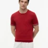 New York Label T-shirt med kontrastkant New York Label T-shirt med kontrastkant