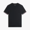 New York Label T-shirt med stickade ärmslut New York Label T-shirt med stickade ärmslut