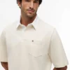 Oversized-passformad rugbypolo i crepejersey Oversized-passformad rugbypolo i crepejersey