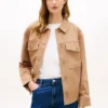 Oversized skjortjacka i twill