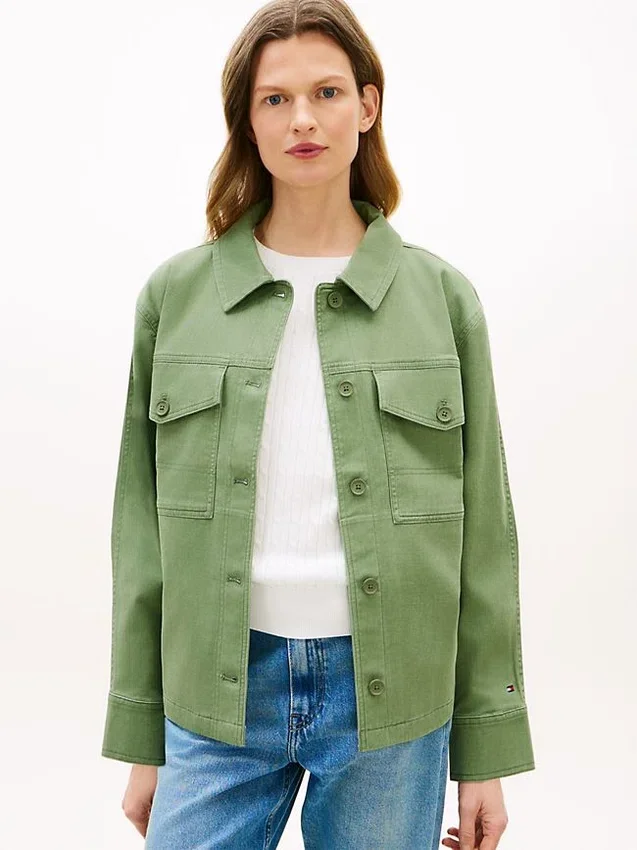 Oversized Twill Utility Shirt Jacket Oversized Twill Utility Shirt Jacket