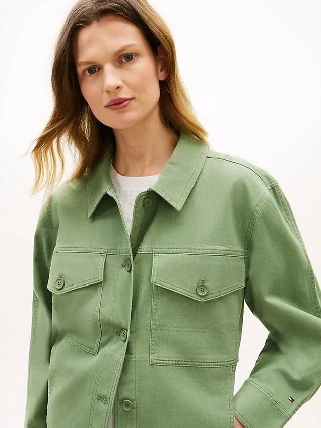 Oversized Twill Utility Shirt Jacket Oversized Twill Utility Shirt Jacket