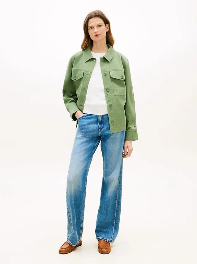 Oversized Twill Utility Shirt Jacket Oversized Twill Utility Shirt Jacket