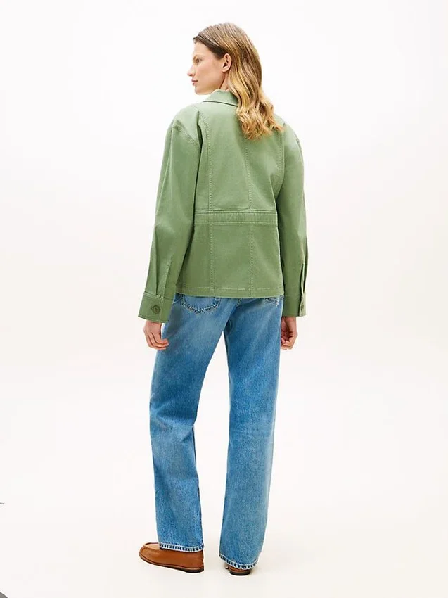 Oversized Twill Utility Shirt Jacket Oversized Twill Utility Shirt Jacket