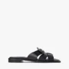 Penny Loafer-sandal i läder Penny Loafer-sandal i läder