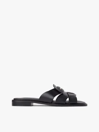 Penny Loafer-sandal i läder