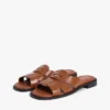 Penny Loafer-sandal i läder Penny Loafer-sandal i läder