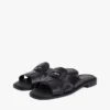 Penny Loafer-sandal i läder Penny Loafer-sandal i läder