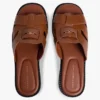 Penny Loafer-sandal i läder Penny Loafer-sandal i läder