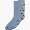Pickleball & Dot Trouser Strumpor 2-pack