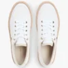 Platformsneakers i canvas med blandade texturer Platformsneakers i canvas med blandade texturer