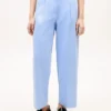 Plisserad twill-chino