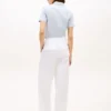 Plisserad twill-chino