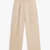 Plisserad twill-chino