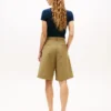 Plisserade poplin-shorts Plisserade poplin-shorts